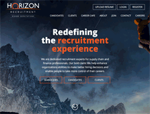 Tablet Screenshot of horizonrecruit.com